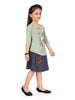 Aarika Girl's Cotton Knee-Long Dress