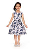 Aarika Girl's Cotton A-Line Knee-Length Dress