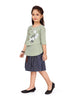 Aarika Girl's Cotton Knee-Long Dress